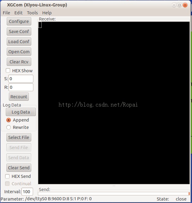 linux下串口调试工具xgcom安装 三联