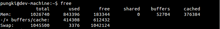 Linux的free命令来显示系统中空闲和已使用的内存 三联