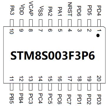 Ƭô򵥣һӿƬСϵͳ·ԭͼSTM8S