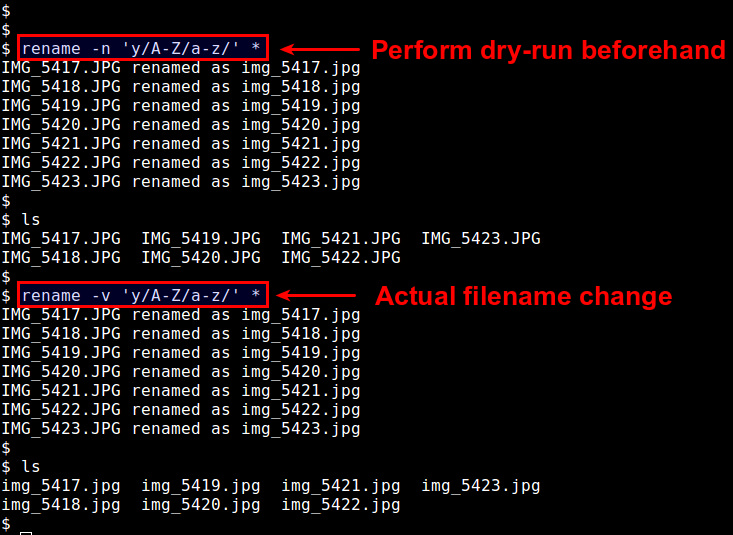 在Linux中对文件进行批量重命名文件的方法 三联