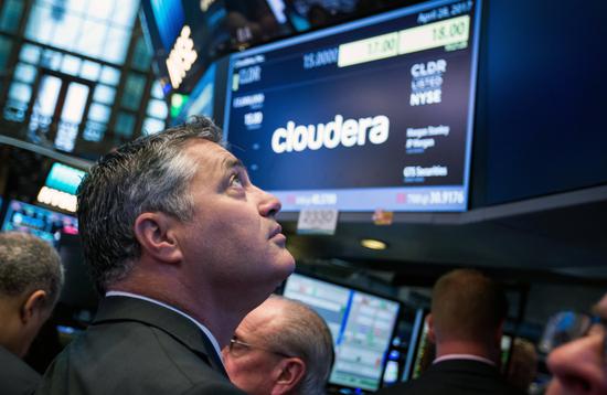 大数据软件初创企业Cloudera 4月28日上市时,该公司CEO Tom Reilly站在纽交所的交易大厅里。