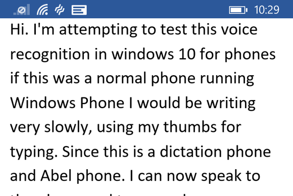 Windows 10手机预览版体验:语音识别大进化