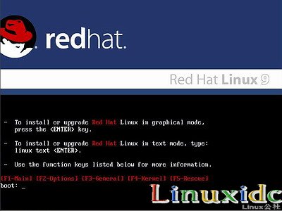 linux安装教程(红帽RedHat Linux 9)光盘启动安装过程图解 三联