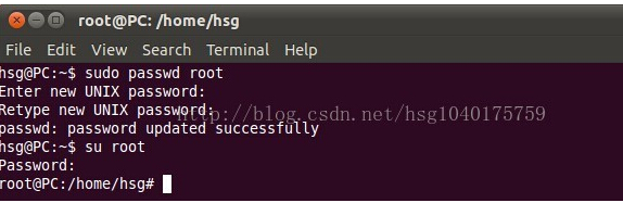 ubuntu从普通用户切换到root用户 三联
