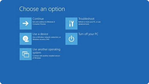 Windows 8启动如遇问题将自动进入恢复环境 三联