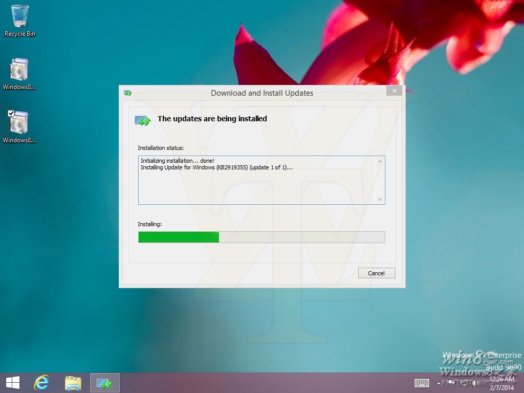 Windows 8.1 2014 Update RTM分支升级补丁 三联