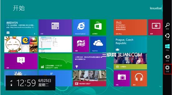 Windows 8如何更改开始屏幕背景 三联