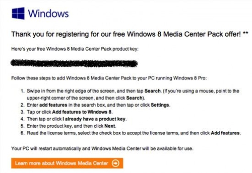Win8系统里安装和配置微软媒体中心 三联