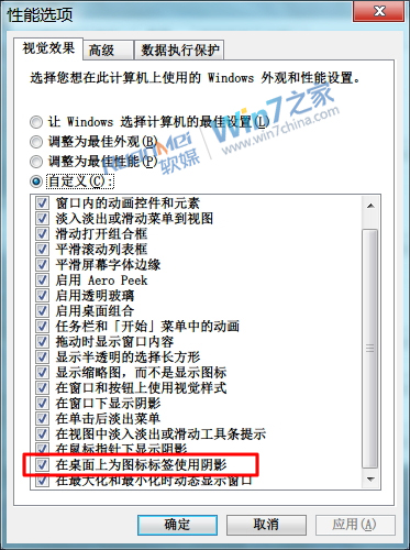 Win7如何取消桌面图标虚线框 三联