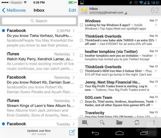 iOS 7对比Android 4.3:相互借鉴进行中