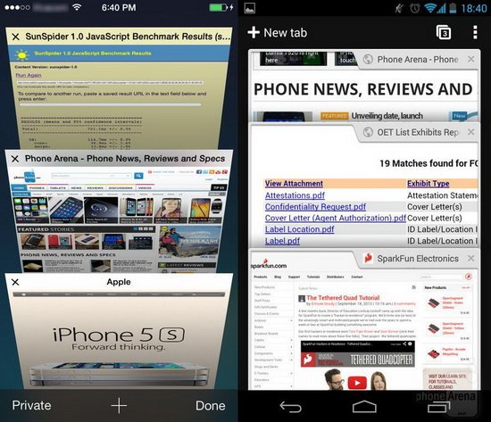 iOS 7对比Android 4.3:相互借鉴进行中