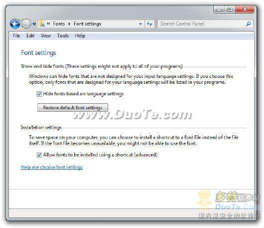Windows 7安装字体快捷方式实例 三联