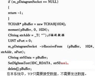 TCP接收数据程序