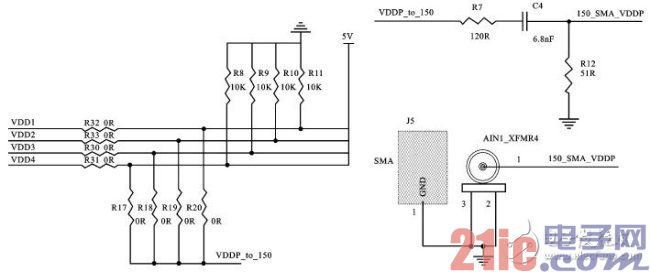 图12 VDD连接150Ω网络145