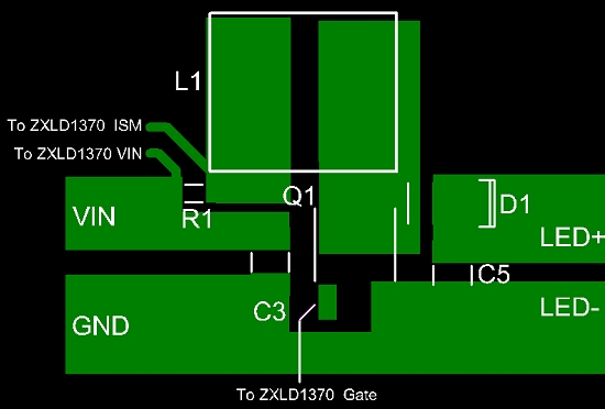 ͼ6:ZXLD1370ѹLEDPCBʾ