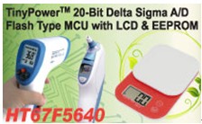 HOLTEKƳHT67F5640 20-bit Delta-Sigma A/D + LCDFlash MCU