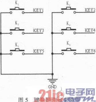 键盘操作板电路图
