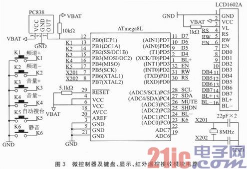 AVR单片机的调频立体声收音机设计