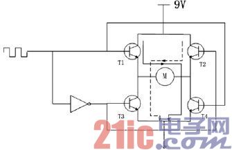 图5 H桥工作原理图