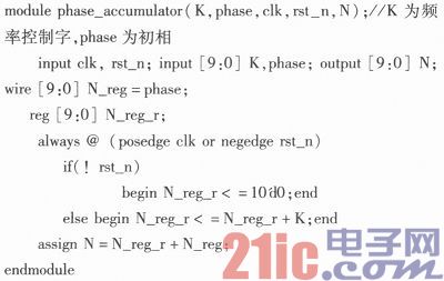 基于Verilog的多路相干DDS信号源设计