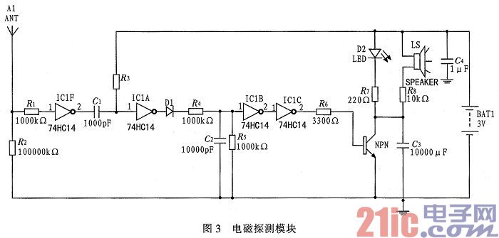 基于单片机的非接触式照明线路定位仪器设计