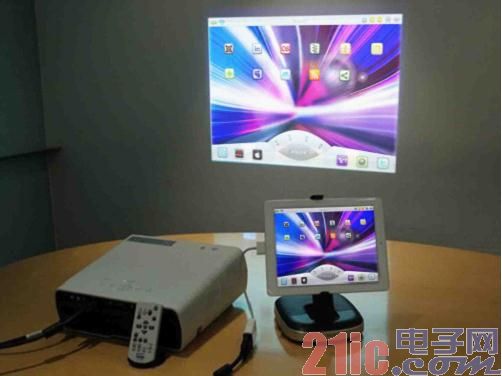 图2:平板电脑接VGA投影仪.jpg