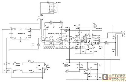12V/A电池充电器电路图