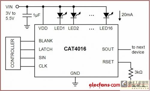 CAT4016典型应用电路图