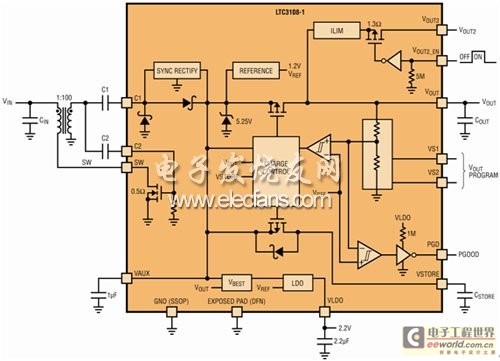 LTC3108的方框图