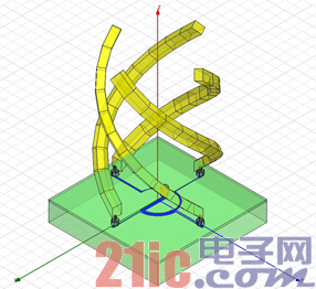 宽带宽角四臂螺旋天线